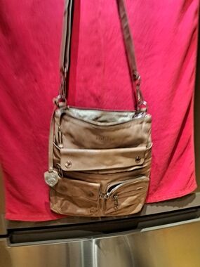 RUDSAK Taupe Multi-Pocket Crossbody Bag